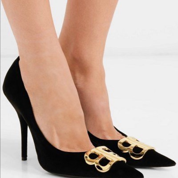 Balenciaga Shoes - Balenciaga logo-plaque pumps